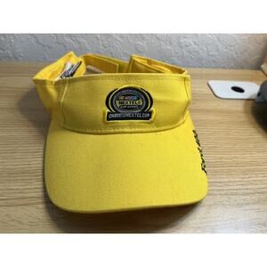 Nextel Cup Series Chase For the Cup NASCAR Yellow Visor 2004 Cap 🧢🚘 Ford 400